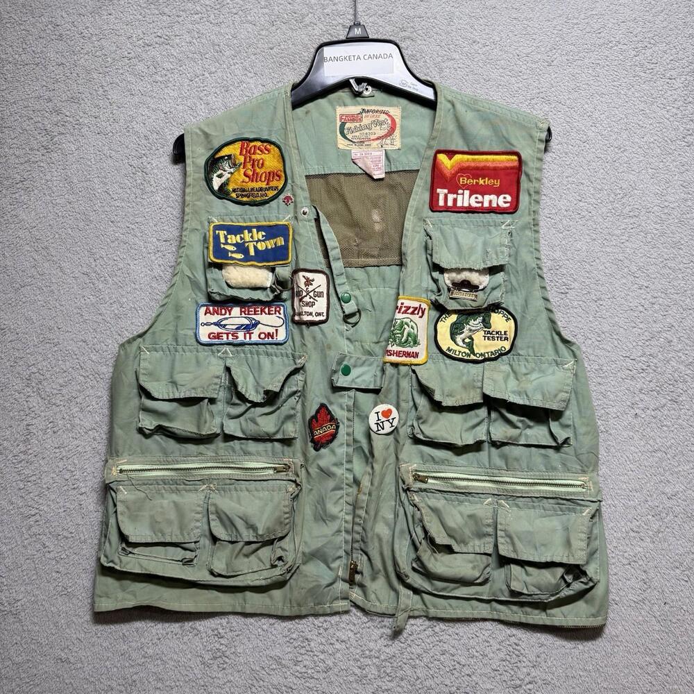 Vintage World Famous Fishing Vest No. 6303 Size M–L Men’s